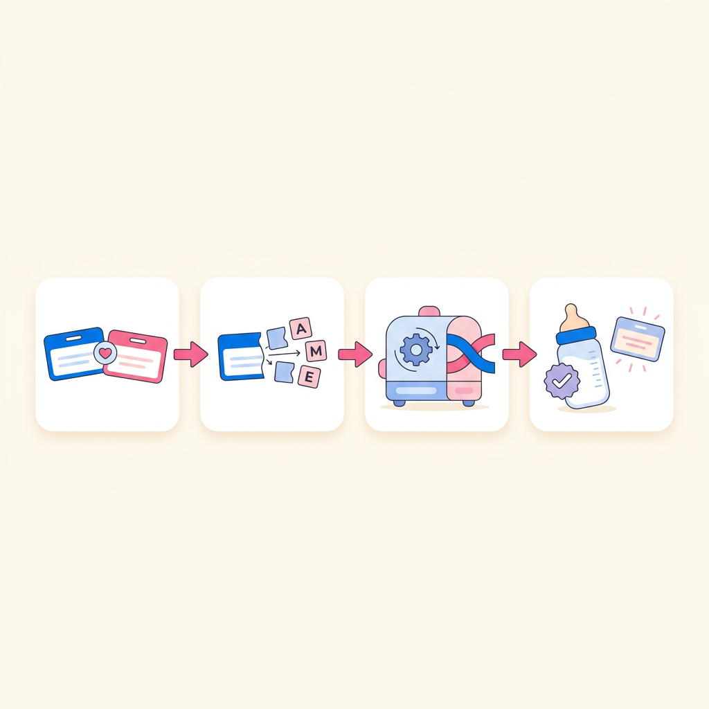 How the baby name combiner works blending process